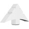 Ekena Millwork Davenport Architectural Grade PVC Gable Bracket, 36"W x 18"H x 6"D x 6"F, 12/12 Pitch GBP036X18X0606DAV00 - alternate 1
